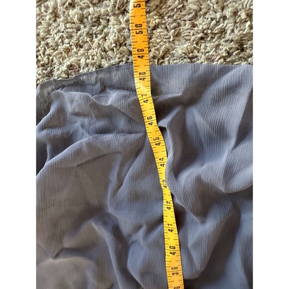 Davids Bridal Womens Strapless A-Line Chiffon Gown Size 16 Gray Formal Dress - Picture 10 of 10